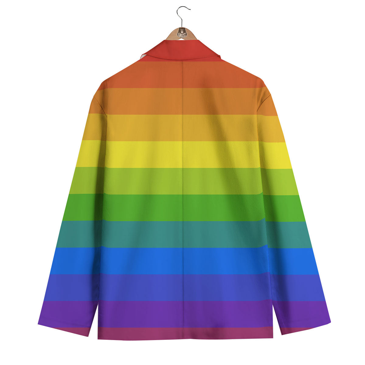 Rainbow Flag LGBT Pride Print Men's Blazer-grizzshop