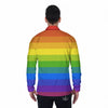 Rainbow Flag LGBT Pride Print Men's Long Sleeve Shirts-grizzshop