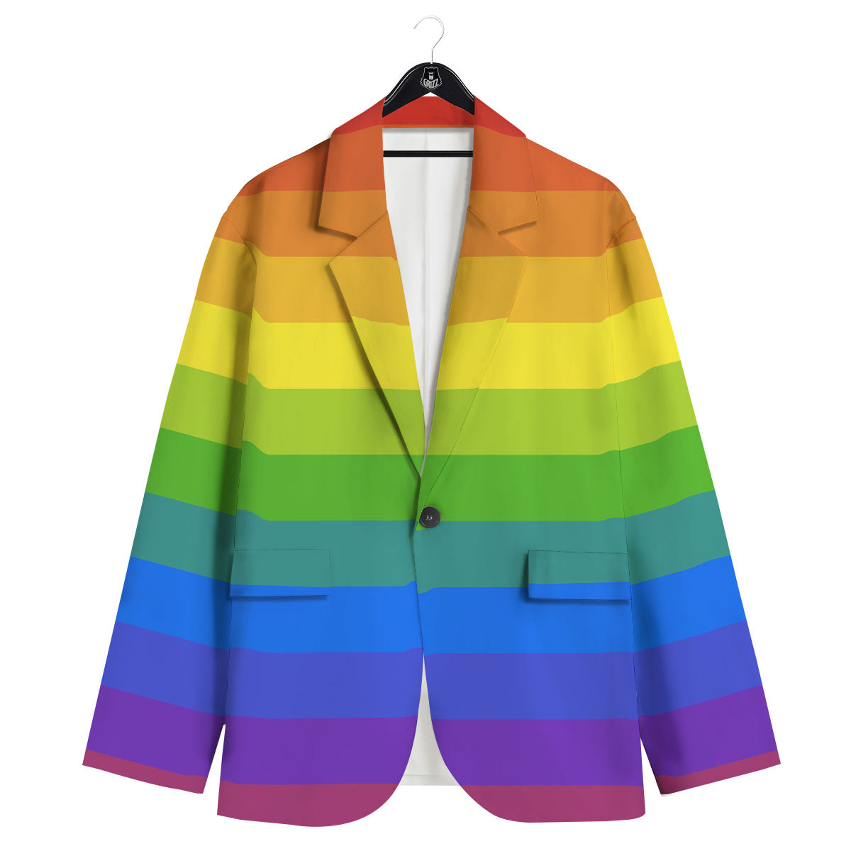 Rainbow Flag LGBT Pride Print Men's Sport Coat-grizzshop