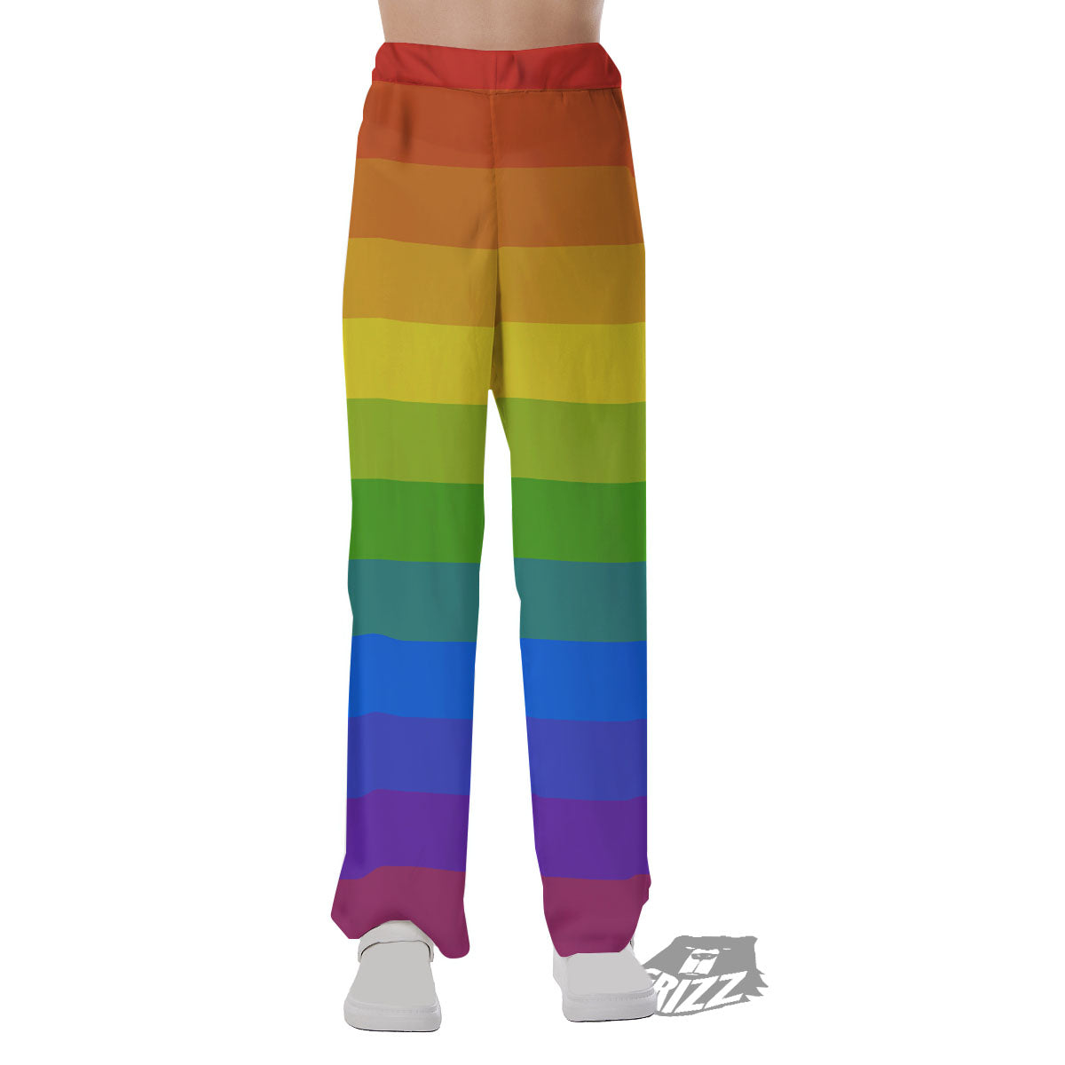 Rainbow Flag LGBT Pride Print Pajama Pants-grizzshop