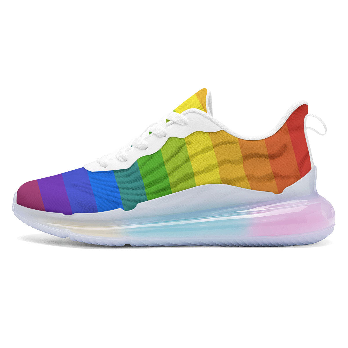 Rainbow Flag LGBT Pride Print Running Sneakers-grizzshop