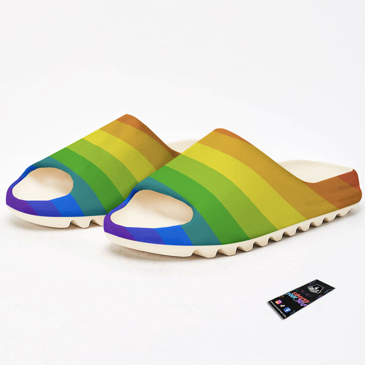 Rainbow Flag LGBT Pride Print Sandals-grizzshop