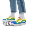 Rainbow Flag LGBT Pride Print Skate Shoes-grizzshop