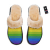 Rainbow Flag LGBT Pride Print Slippers-grizzshop