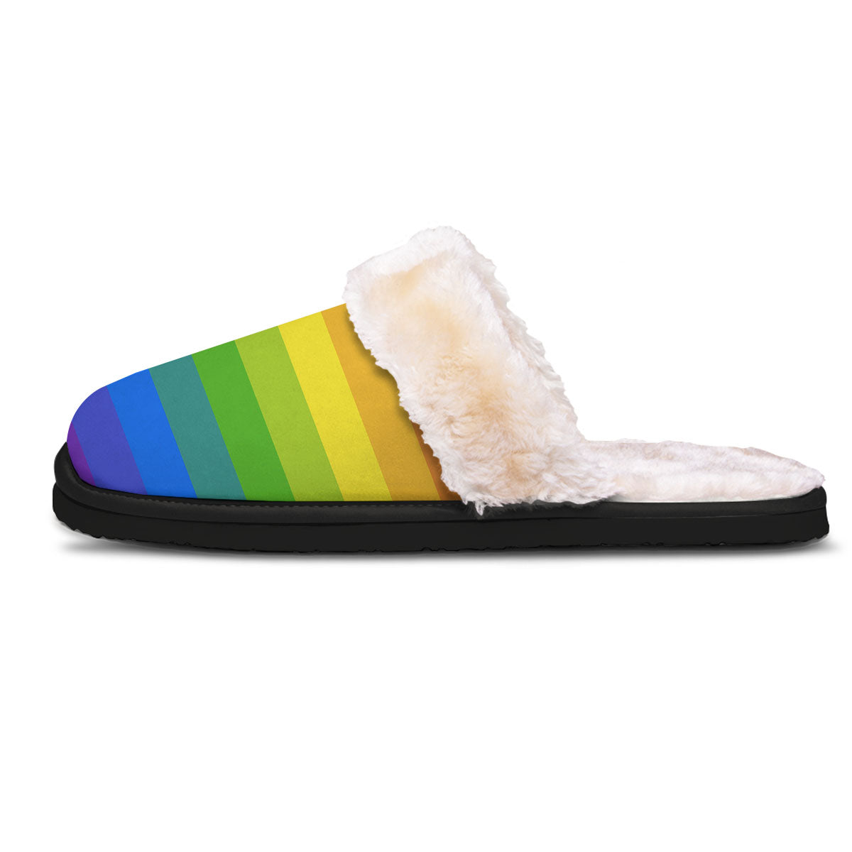 Rainbow Flag LGBT Pride Print Slippers-grizzshop