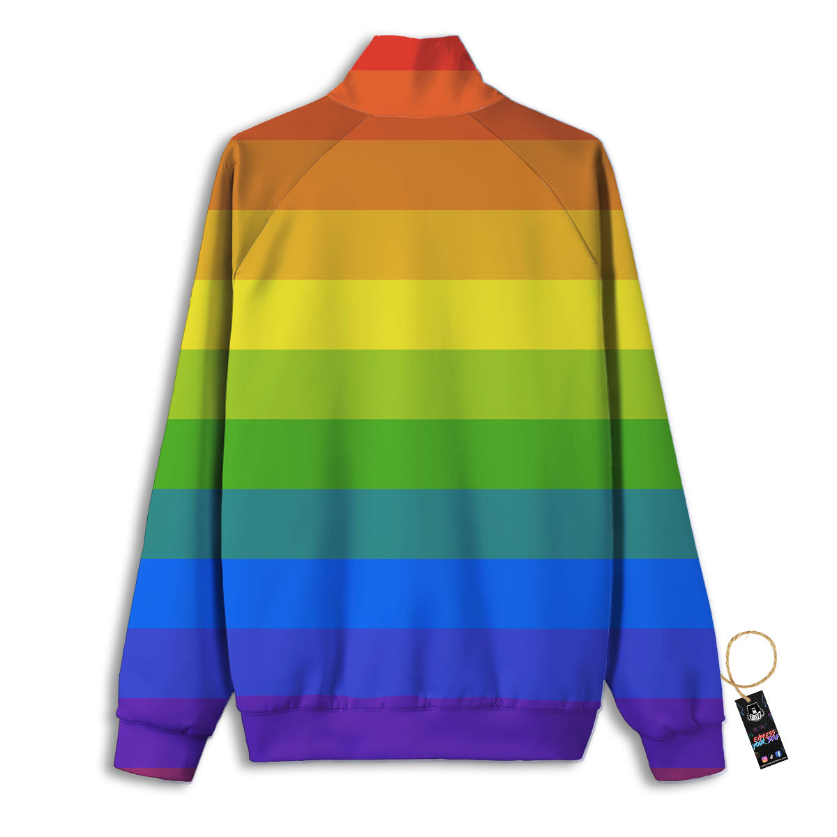 Rainbow Flag LGBT Pride Print Track Jacket-grizzshop