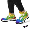 Rainbow Flag LGBT Pride Print White Bball Shoes-grizzshop