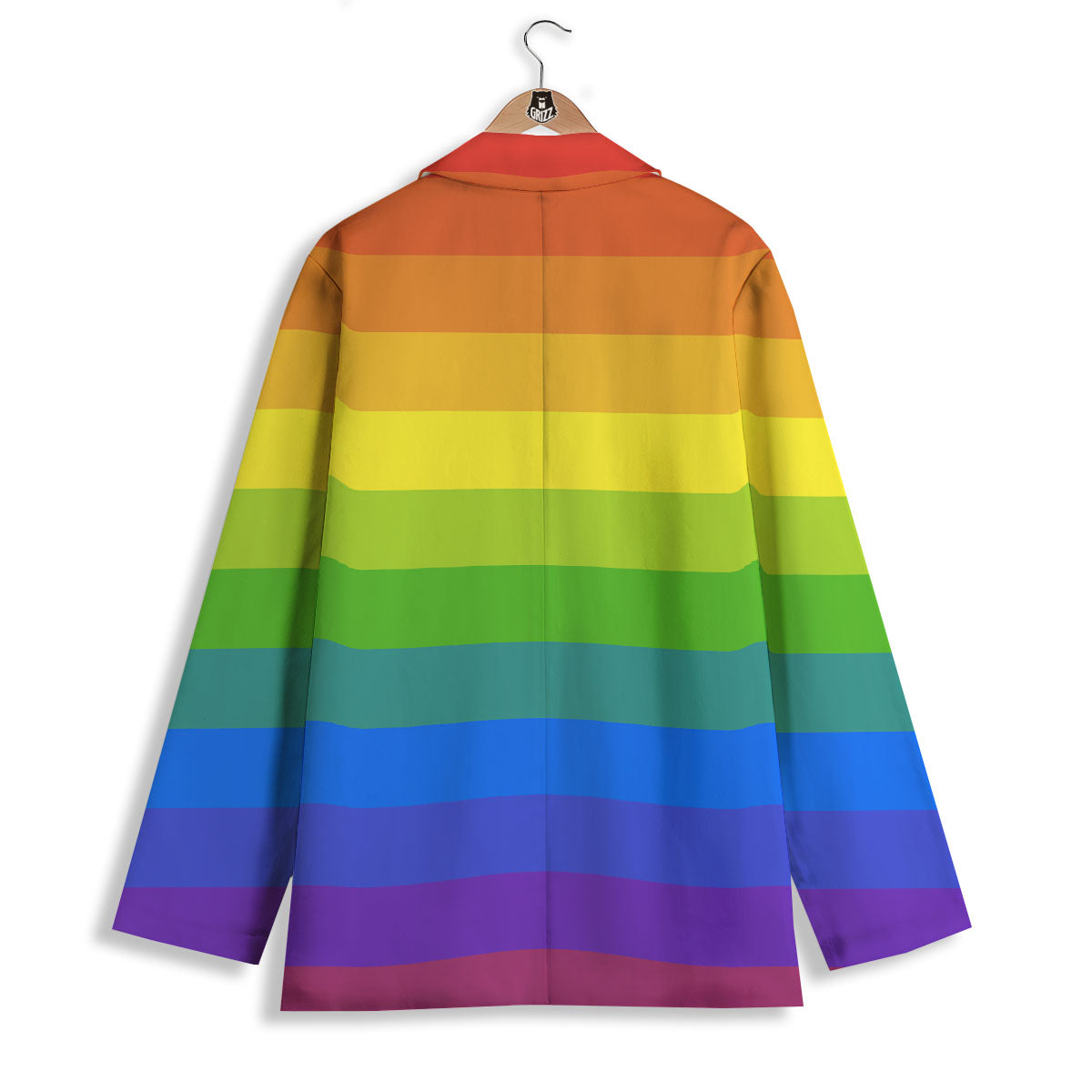 Rainbow Flag LGBT Pride Print Women's Blazer-grizzshop