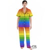 Rainbow Flag LGBT Pride Print Women's Pajamas Set-grizzshop