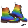 Rainbow Flag LGBT Pride Print Work Boots-grizzshop