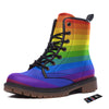 Rainbow Flag LGBT Pride Print Work Boots-grizzshop