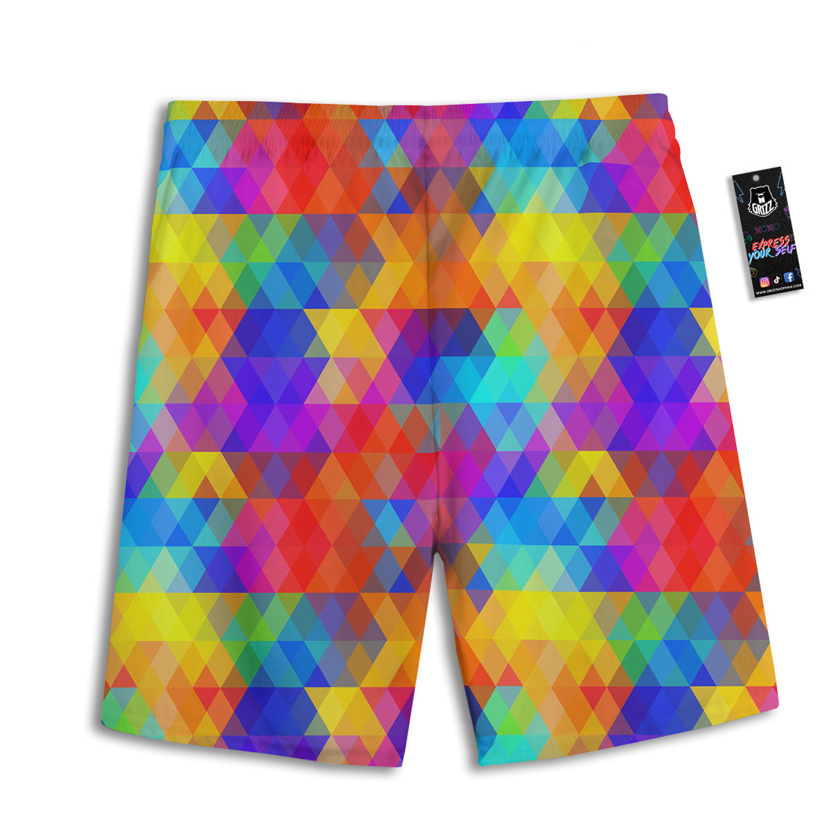 Samurai Japanese Print Pattern Men's Athletic Shorts