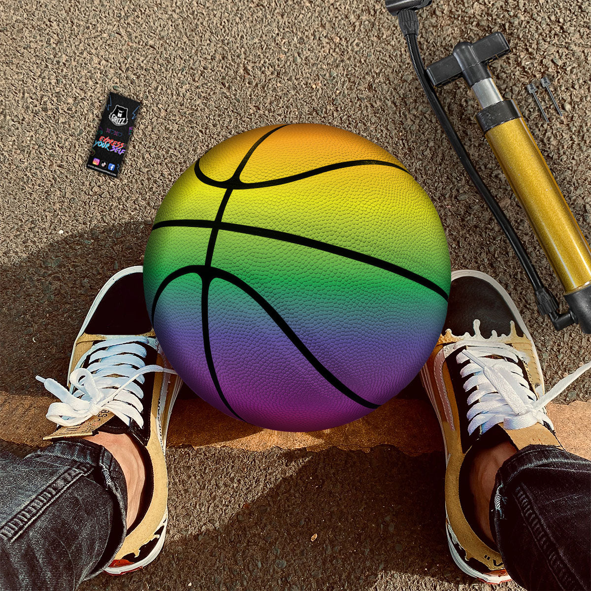 Rainbow Gradient LGBT Pride Print Basketball-grizzshop