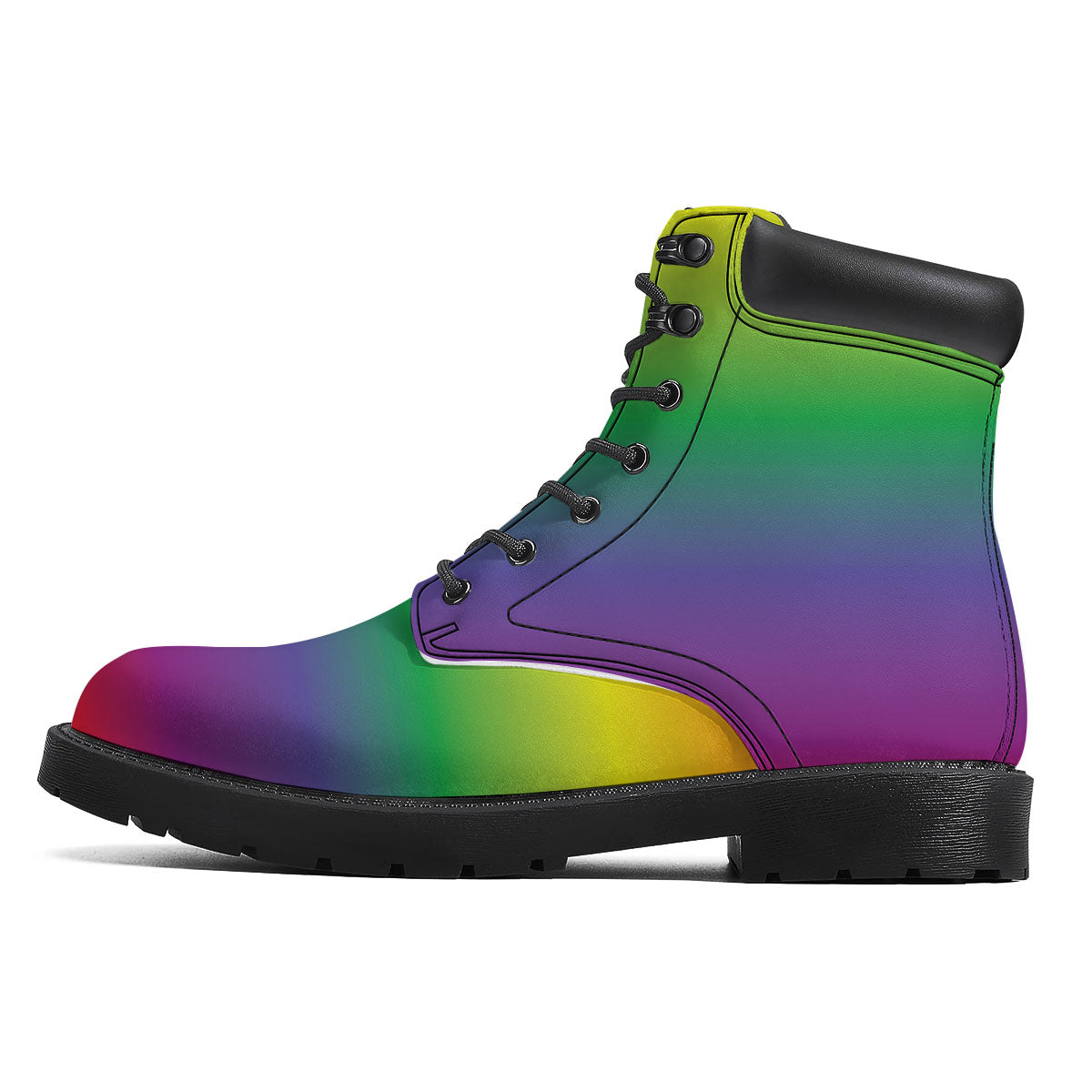 Rainbow Gradient LGBT Pride Print Boots-grizzshop