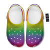 Rainbow Gradient LGBT Pride Print Clog-grizzshop