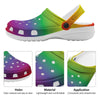 Rainbow Gradient LGBT Pride Print Clog-grizzshop