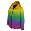 Rainbow Gradient LGBT Pride Print Down Jacket-grizzshop