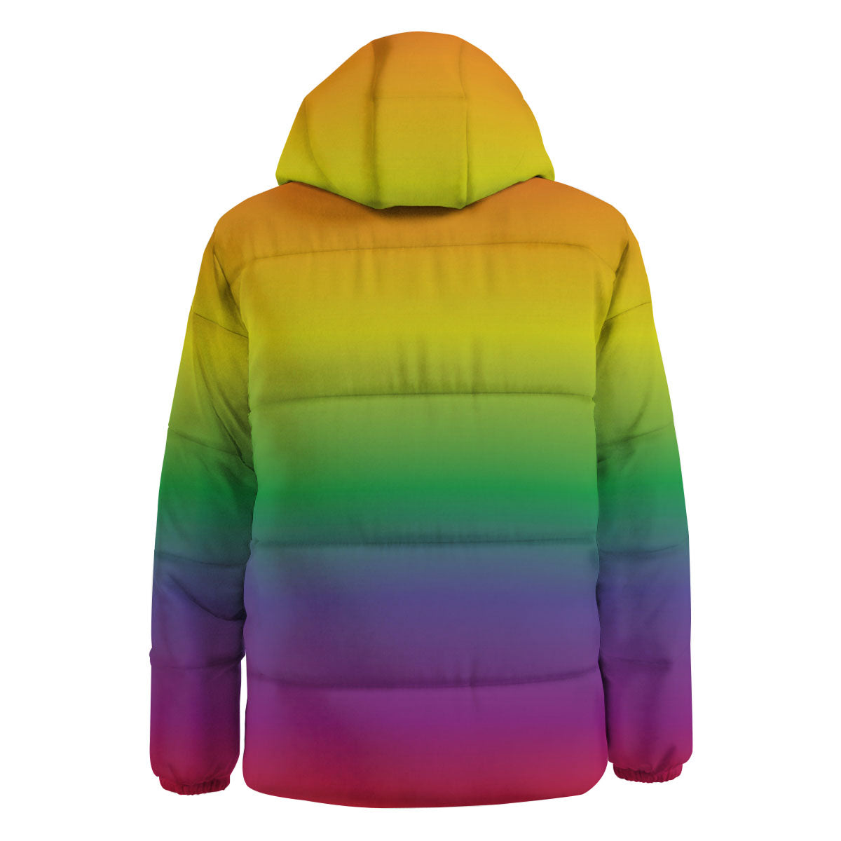 Rainbow Gradient LGBT Pride Print Down Jacket-grizzshop