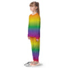 Rainbow Gradient LGBT Pride Print Kid's Pajamas-grizzshop