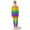 Rainbow Gradient LGBT Pride Print Kid's Pajamas-grizzshop