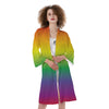 Rainbow Gradient LGBT Pride Print Kimono-grizzshop