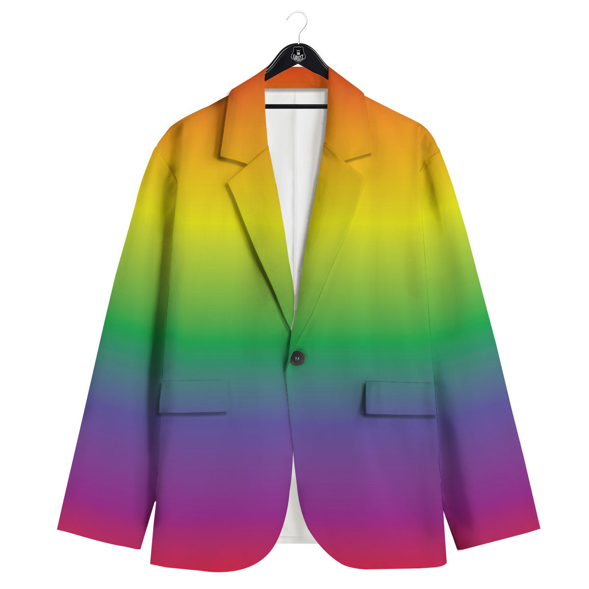 Rainbow Gradient LGBT Pride Print Men's Sport Coat-grizzshop