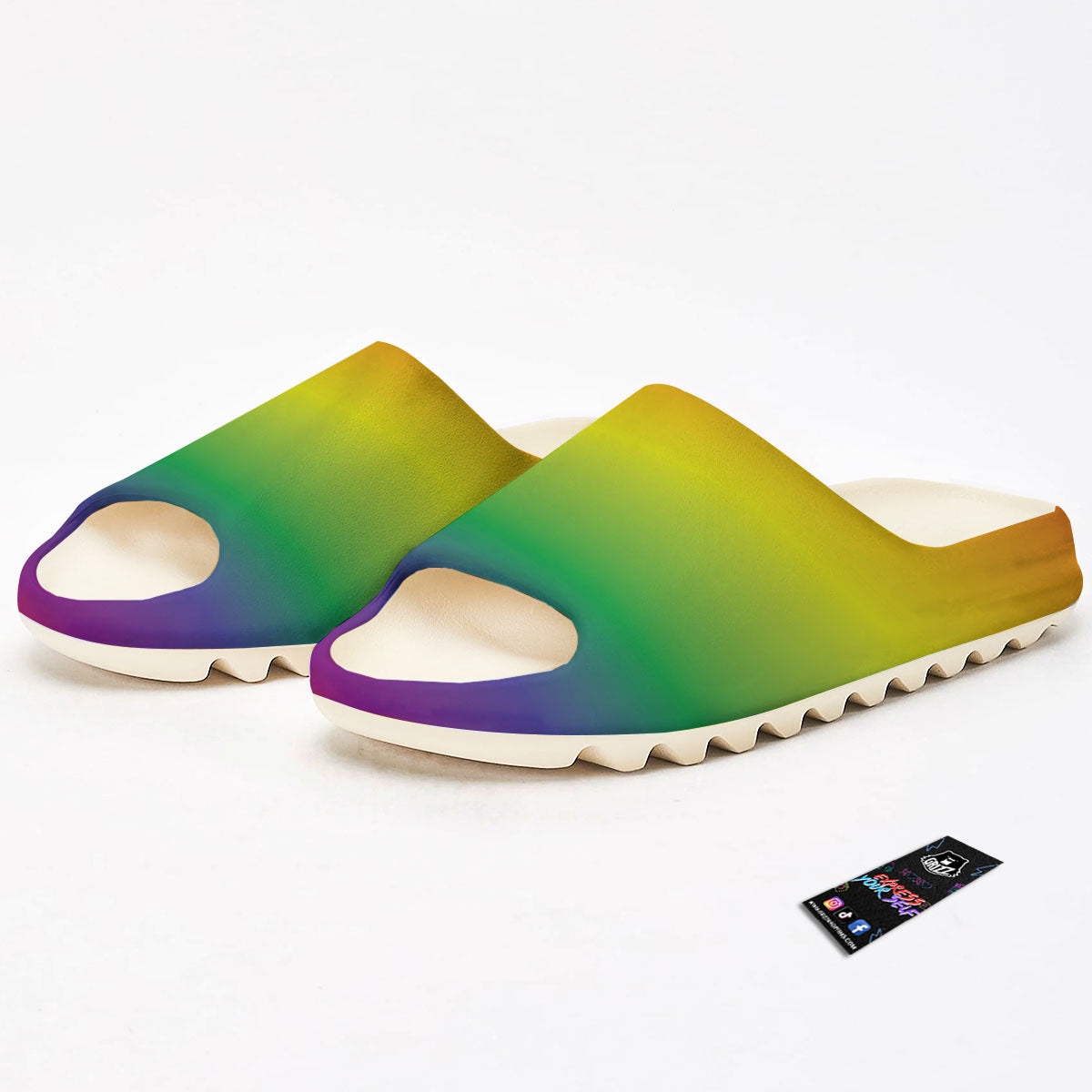 Rainbow Gradient LGBT Pride Print Sandals-grizzshop