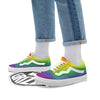 Rainbow Gradient LGBT Pride Print Skate Shoes-grizzshop