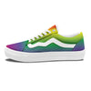 Rainbow Gradient LGBT Pride Print Skate Shoes-grizzshop