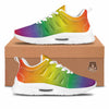 Rainbow Gradient LGBT Pride Print Tennis Shoes-grizzshop