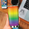 Rainbow Gradient LGBT Pride Print Tumbler-grizzshop