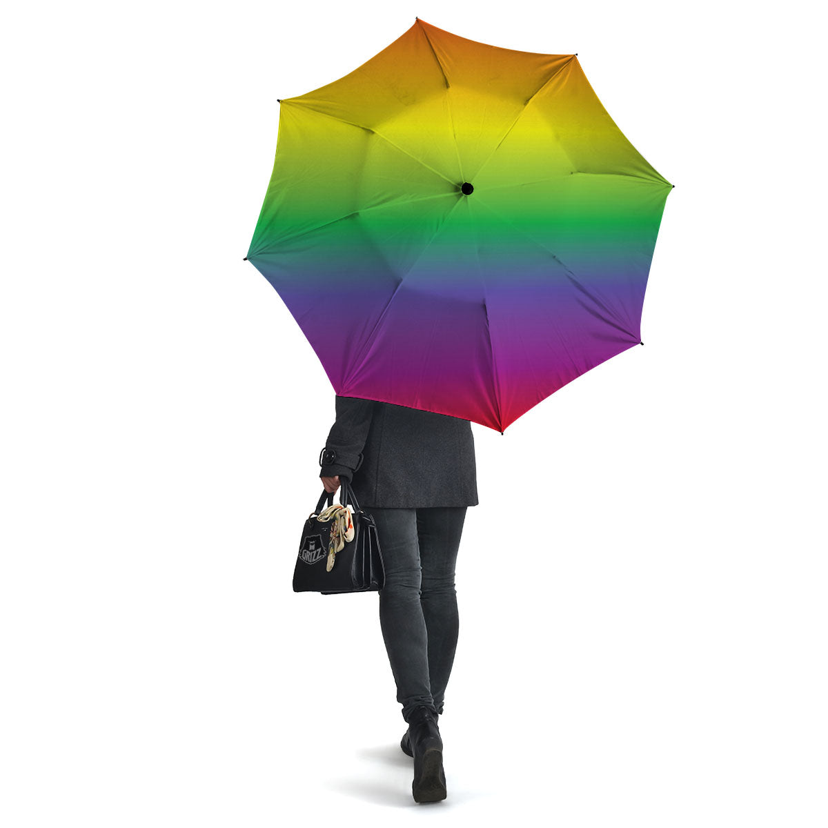 Rainbow Gradient LGBT Pride Print Umbrella-grizzshop