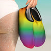 Rainbow Gradient LGBT Pride Print Water Shoes-grizzshop