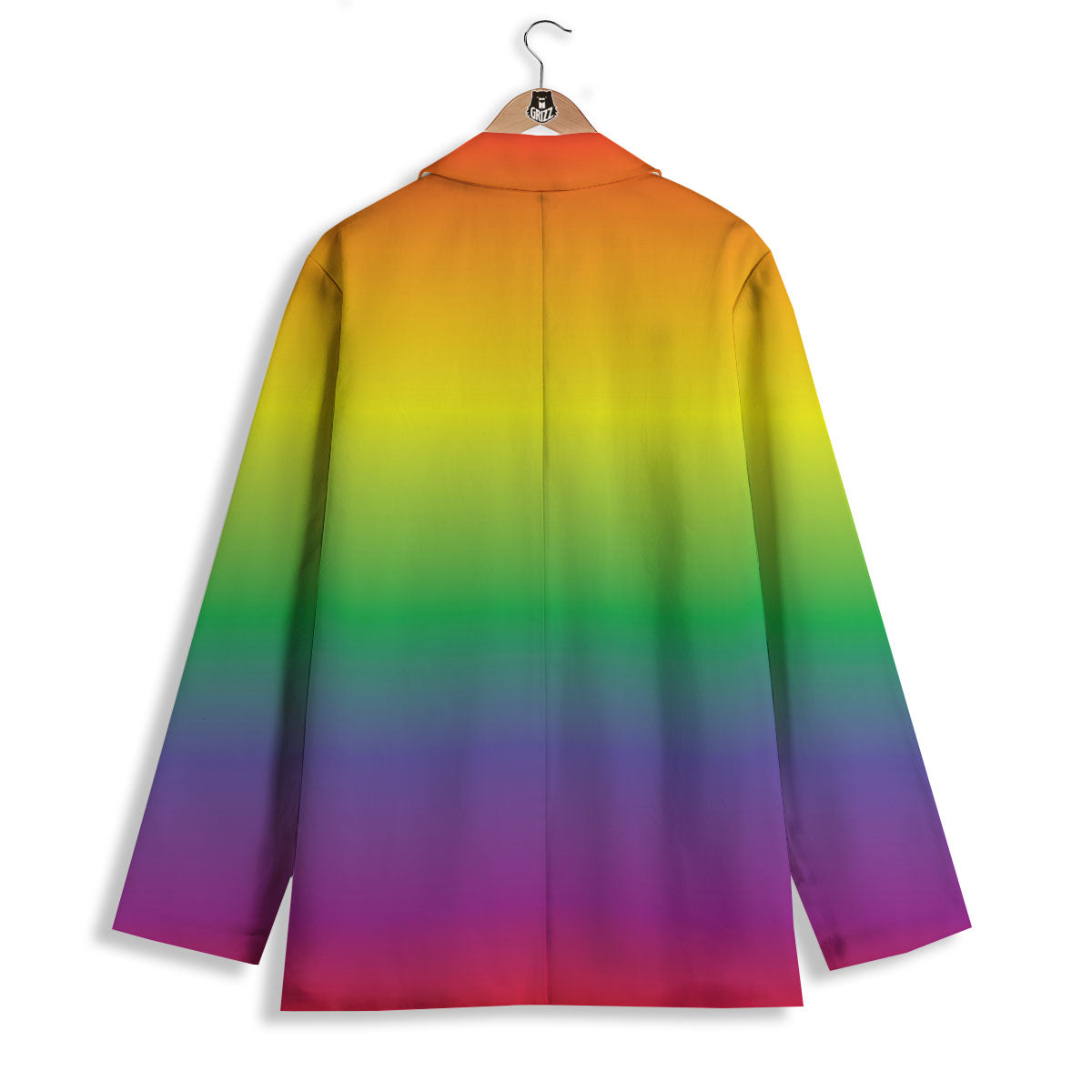 Rainbow Gradient LGBT Pride Print Women's Blazer-grizzshop