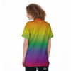 Rainbow Gradient LGBT Pride Print Women's Golf Shirts-grizzshop