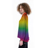 Rainbow Gradient LGBT Pride Print Women's Long Sleeve Shirts-grizzshop