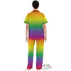 Rainbow Gradient LGBT Pride Print Women's Pajamas Set-grizzshop