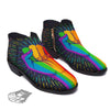 Rainbow Hand LGBT Pride Print Ankle Boots-grizzshop