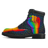 Rainbow Hand LGBT Pride Print Boots-grizzshop