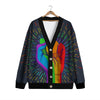 Rainbow Hand LGBT Pride Print Cardigan-grizzshop