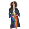 Rainbow Hand LGBT Pride Print Kimono-grizzshop