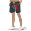 Rainbow Hand LGBT Pride Print Men's Gym Shorts-grizzshop