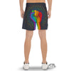 Rainbow Hand LGBT Pride Print Men's Gym Shorts-grizzshop