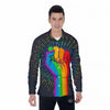 Rainbow Hand LGBT Pride Print Men's Long Sleeve Shirts-grizzshop