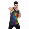 Rainbow Hand LGBT Pride Print Men's Tank Top-grizzshop