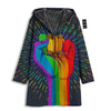 Rainbow Hand LGBT Pride Print Men's Windbreaker Jacket-grizzshop