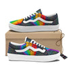 Rainbow Hand LGBT Pride Print Skate Shoes-grizzshop