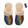 Rainbow Hand LGBT Pride Print Slippers-grizzshop