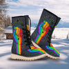 Rainbow Hand LGBT Pride Print Snow Boots-grizzshop