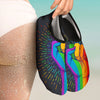 Rainbow Hand LGBT Pride Print Water Shoes-grizzshop